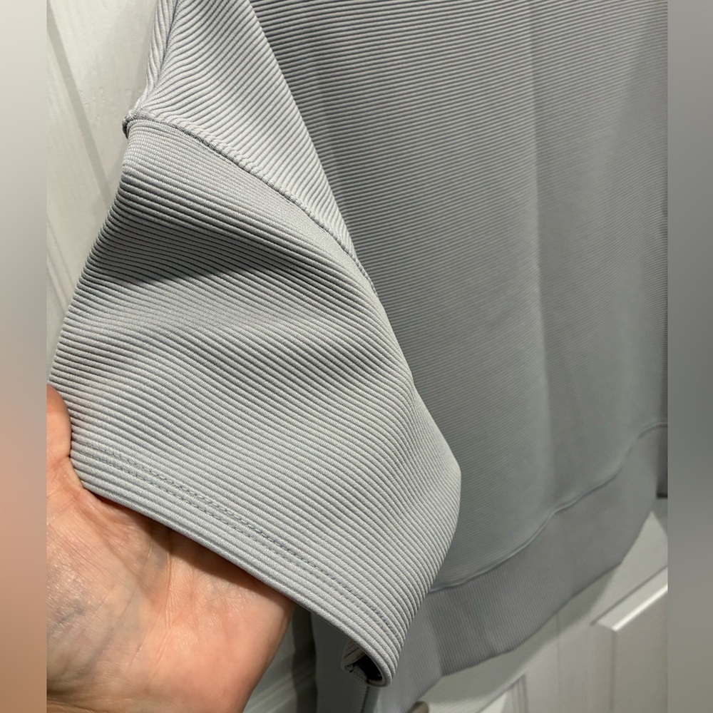 Zenana Light Gray Ribbed Short Set. NWOT - Picture 3 of 7